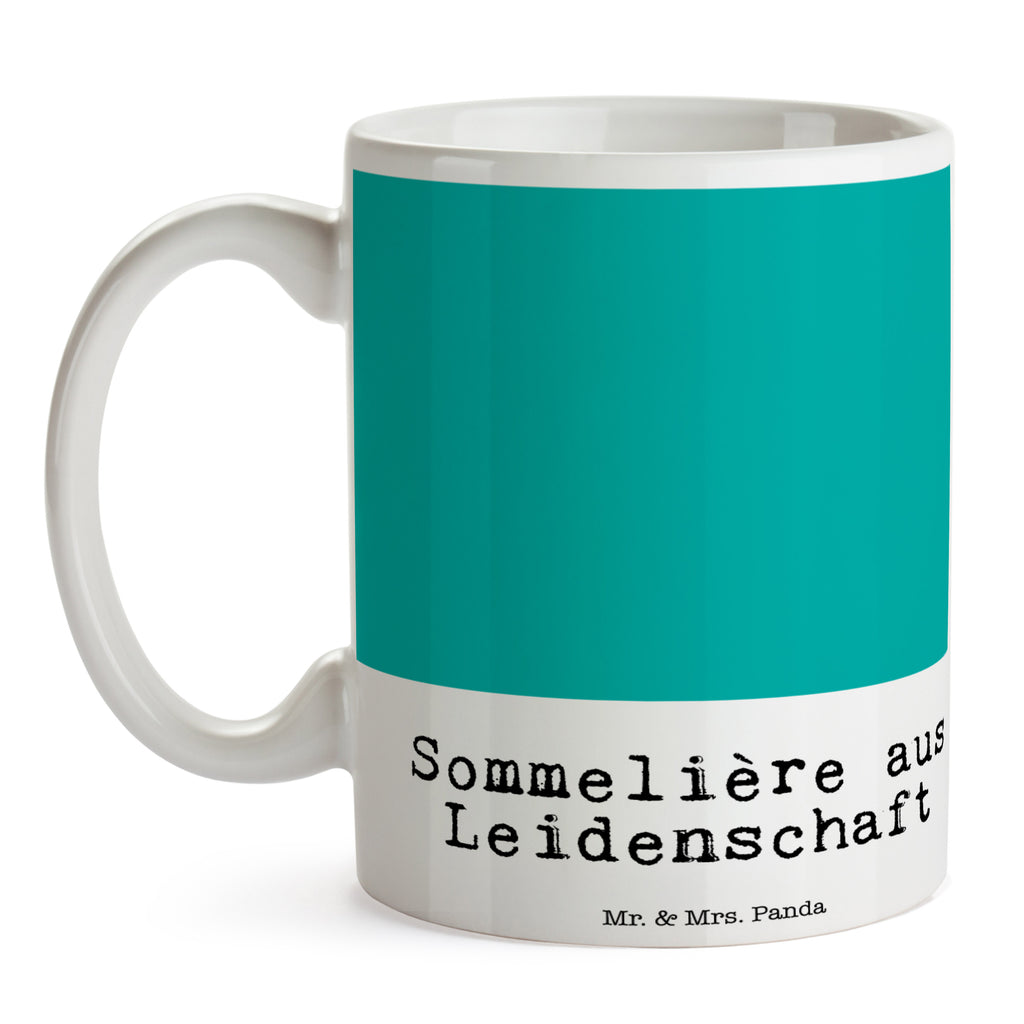 Tasse Sommelière aus Leidenschaft  Becher, Kaffeetasse, Kaffeebecher, Tee, Frühstück, Büro  Beruf, Ausbildung, Jubiläum, Abschied, Rente, Kollege, Kollegin, Geschenk, Schenken, Arbeitskollege, Mitarbeiter, Firma, Danke, Dankeschön