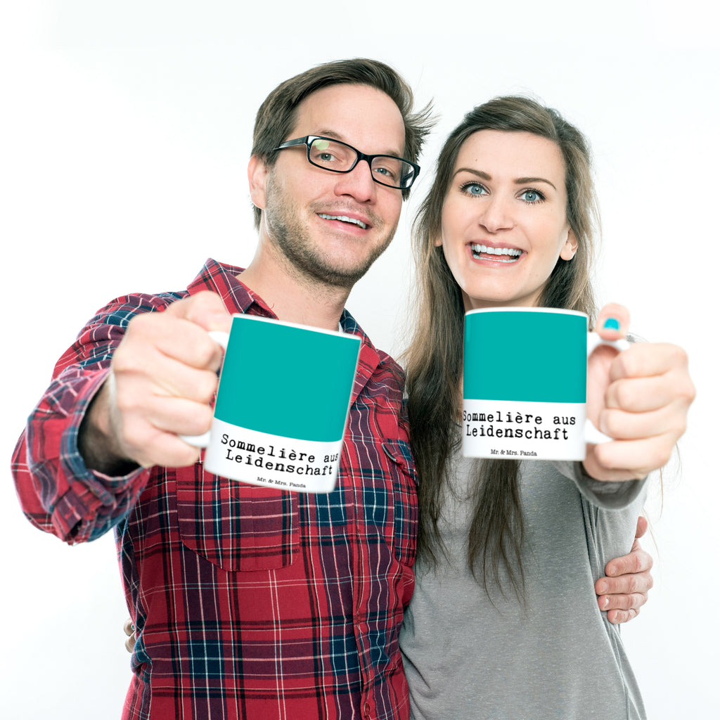 Tasse Sommelière aus Leidenschaft  Becher, Kaffeetasse, Kaffeebecher, Tee, Frühstück, Büro  Beruf, Ausbildung, Jubiläum, Abschied, Rente, Kollege, Kollegin, Geschenk, Schenken, Arbeitskollege, Mitarbeiter, Firma, Danke, Dankeschön