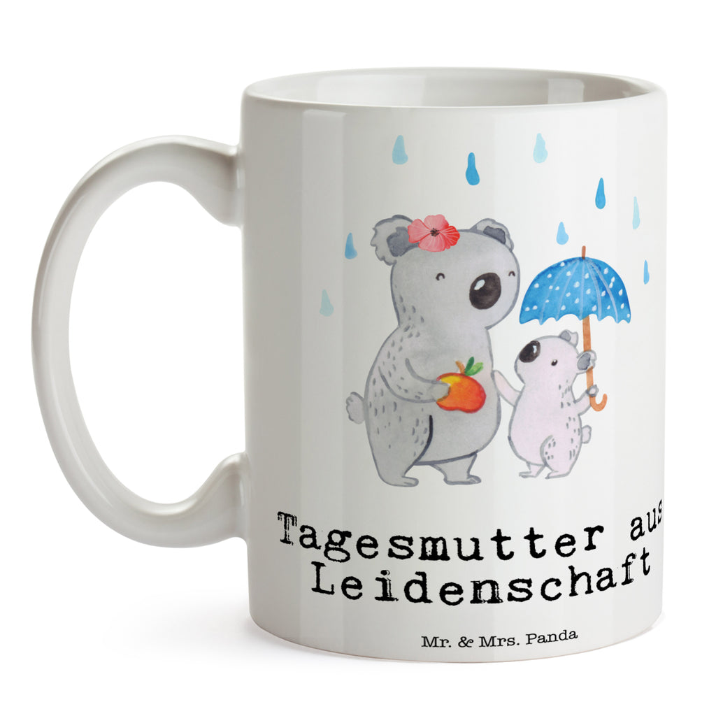 Tasse Tagesmutter aus Leidenschaft  Becher, Kaffeetasse, Kaffeebecher, Tee, Frühstück, Büro  Beruf, Ausbildung, Jubiläum, Abschied, Rente, Kollege, Kollegin, Geschenk, Schenken, Arbeitskollege, Mitarbeiter, Firma, Danke, Dankeschön