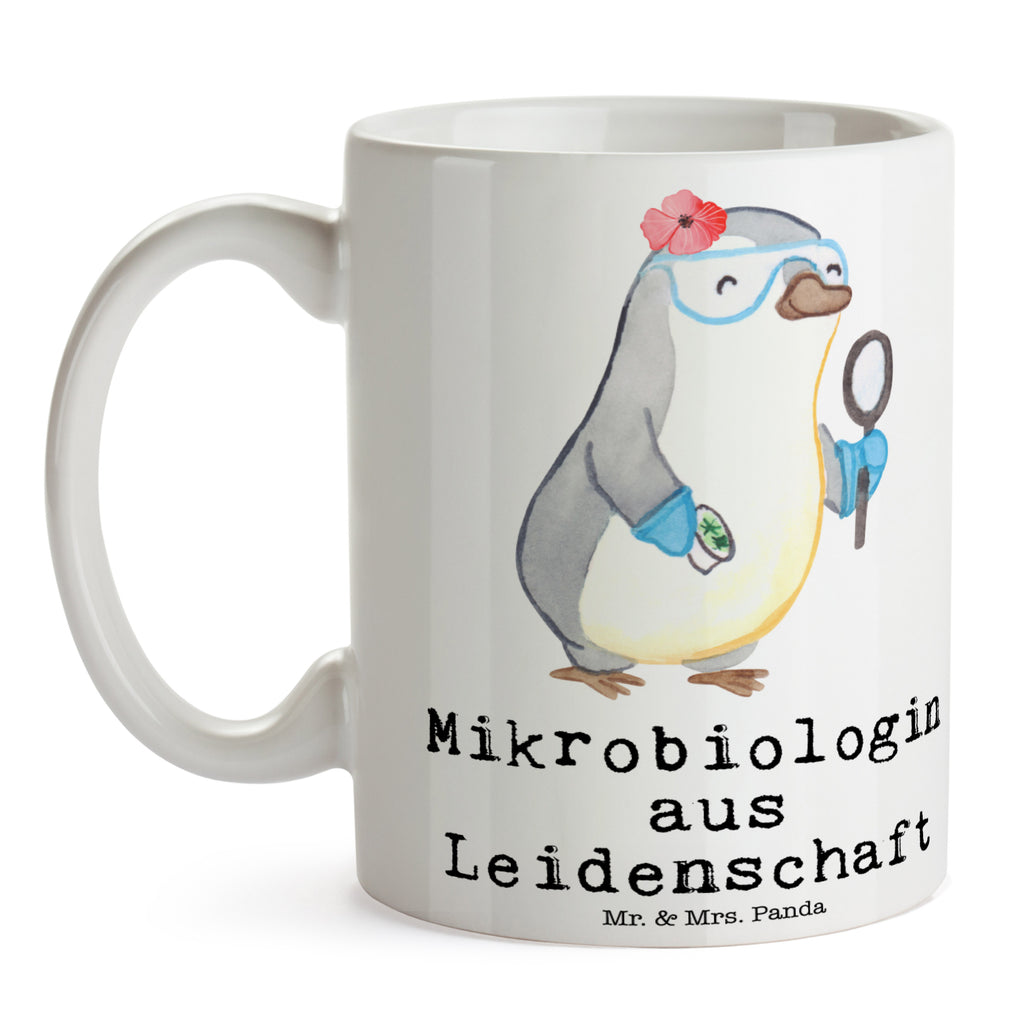 Tasse Mikrobiologin aus Leidenschaft Mikrobiologin, Naturwissenschaftlerin, Labor, Forschung,  Becher, Kaffeetasse, Kaffeebecher, Tee, Frühstück, Büro  Beruf, Ausbildung, Jubiläum, Abschied, Rente, Kollege, Kollegin, Geschenk, Schenken, Arbeitskollege, Mitarbeiter, Firma, Danke, Dankeschön