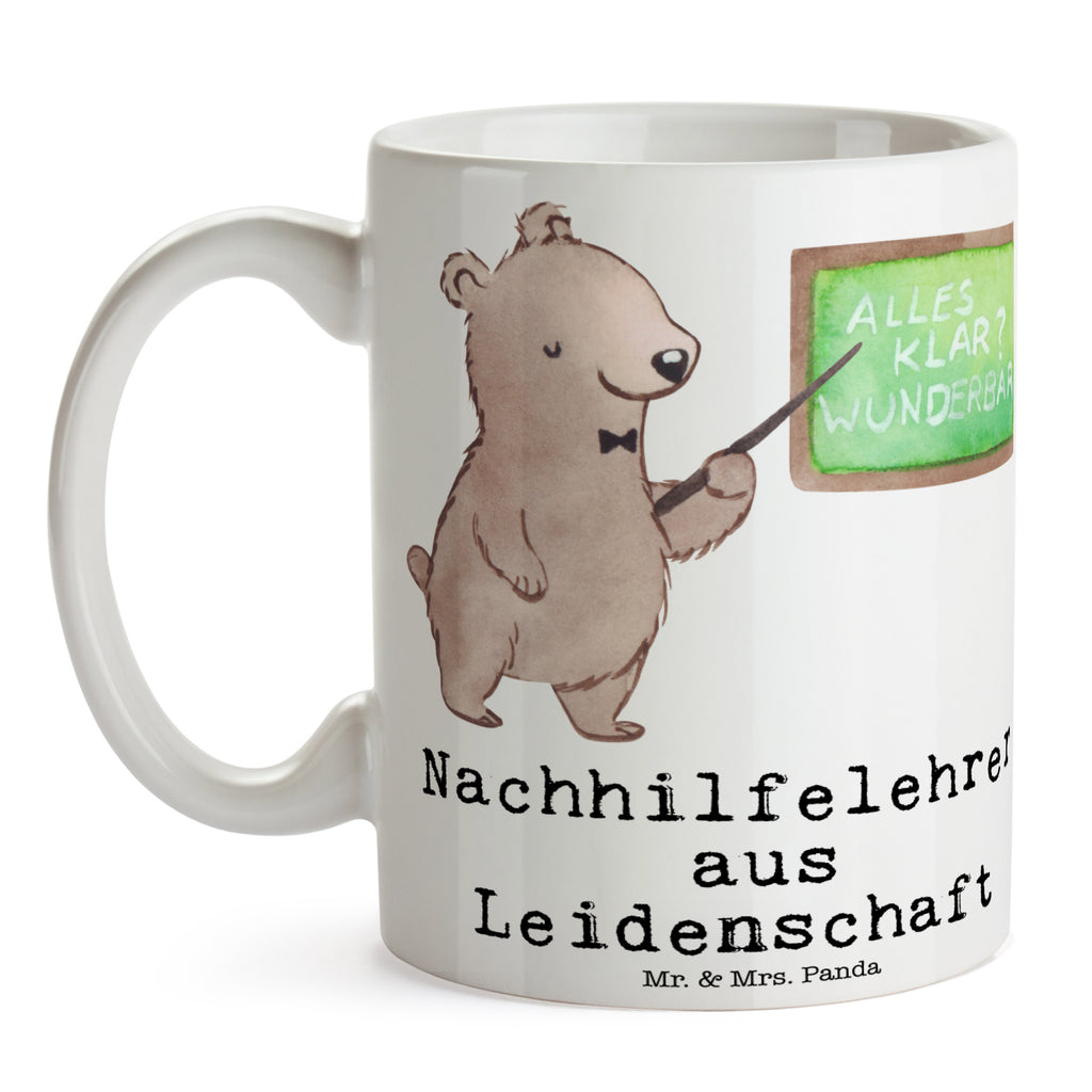 Tasse Nachhilfelehrer aus Leidenschaft Nachhilfelehrer, Nachhilfeschule, Nachhilfeunterricht,  Becher, Kaffeetasse, Kaffeebecher, Tee, Frühstück, Büro  Beruf, Ausbildung, Jubiläum, Abschied, Rente, Kollege, Kollegin, Geschenk, Schenken, Arbeitskollege, Mitarbeiter, Firma, Danke, Dankeschön