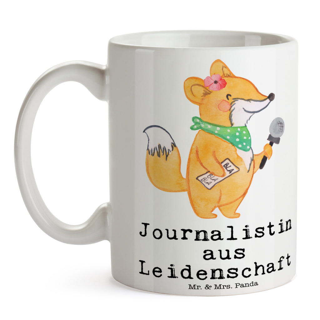 Tasse Journalistin aus Leidenschaft Journalistin, Reporterin, Redakteurin,  Pressebüro, Ausbildung  , Studium Becher, Kaffeetasse, Kaffeebecher, Tee, Frühstück, Büro  Beruf, Ausbildung, Jubiläum, Abschied, Rente, Kollege, Kollegin, Geschenk, Schenken, Arbeitskollege, Mitarbeiter, Firma, Danke, Dankeschön