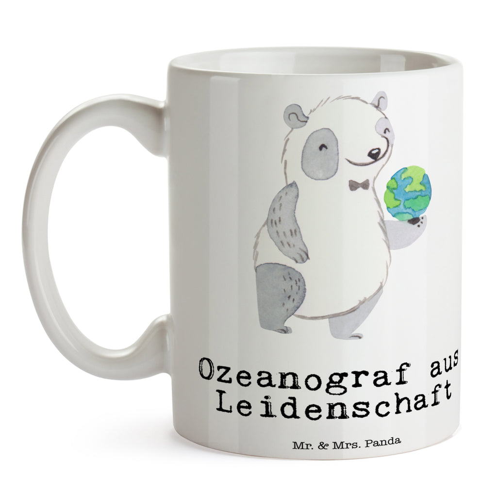 Tasse Ozeanograf aus Leidenschaft Ozeanograf, Meeresbiologe, Meereskundler, Naturwissenschaftler, Meeresforscher, maritime Forschung, Studium,  Becher, Kaffeetasse, Kaffeebecher, Tee, Frühstück, Büro  Beruf, Ausbildung, Jubiläum, Abschied, Rente, Kollege, Kollegin, Geschenk, Schenken, Arbeitskollege, Mitarbeiter, Firma, Danke, Dankeschön