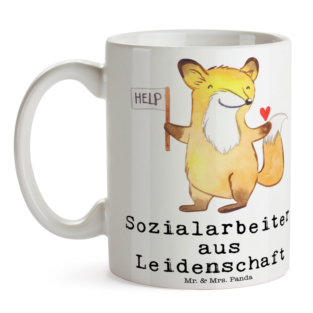 Tasse Sozialarbeiter aus Leidenschaft  Becher, Kaffeetasse, Kaffeebecher, Tee, Frühstück, Büro  Beruf, Ausbildung, Jubiläum, Abschied, Rente, Kollege, Kollegin, Geschenk, Schenken, Arbeitskollege, Mitarbeiter, Firma, Danke, Dankeschön