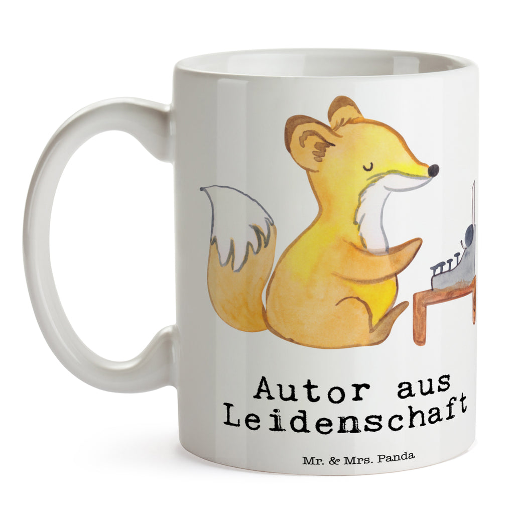 Tasse Autor aus Leidenschaft Autor, Buchveröffentlichung, Schriftsteller, Verlag, Geschichtenschreiber, Hobbyautor,   Becher, Kaffeetasse, Kaffeebecher, Tee, Frühstück, Büro  Beruf, Ausbildung, Jubiläum, Abschied, Rente, Kollege, Kollegin, Geschenk, Schenken, Arbeitskollege, Mitarbeiter, Firma, Danke, Dankeschön