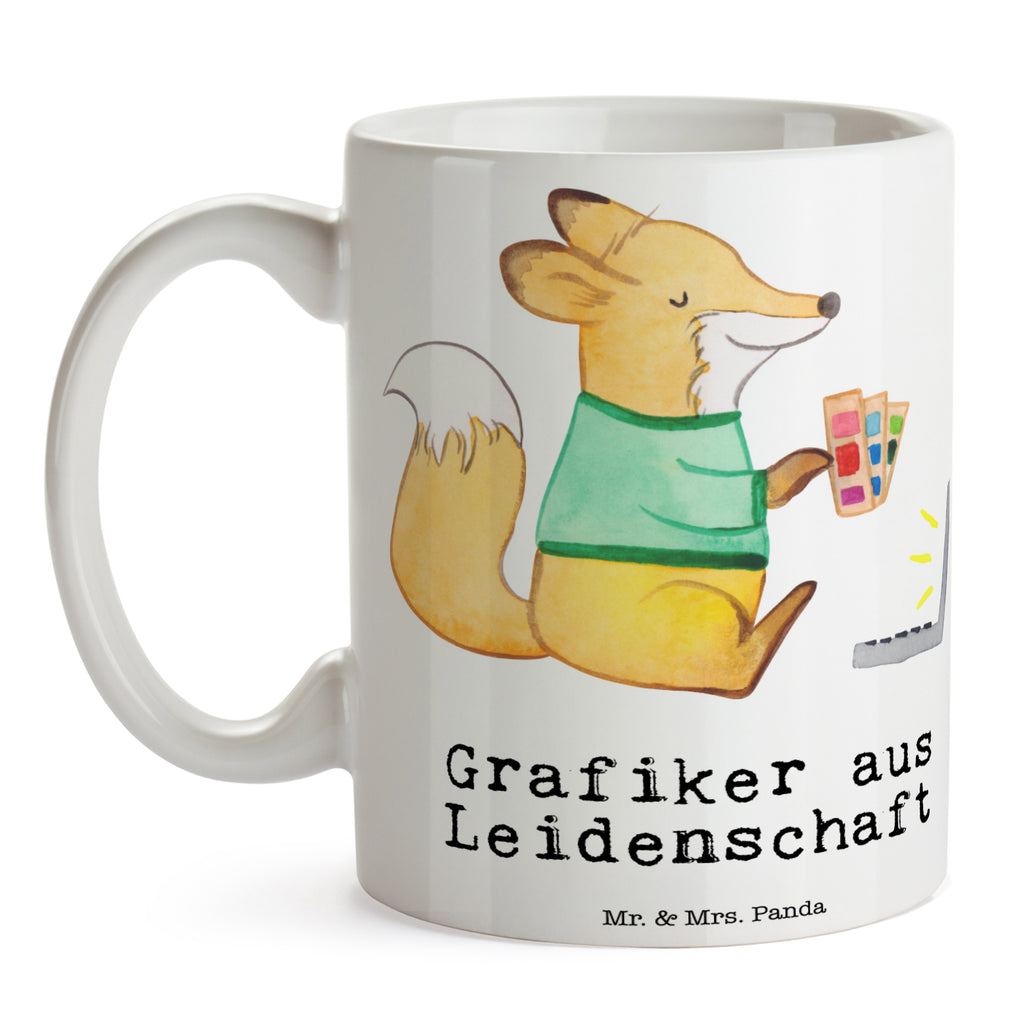 Tasse Grafiker aus Leidenschaft Grafiker, Designer, Mediengestalter, Grafikdesigner, Becher, Kaffeetasse, Kaffeebecher, Tee, Frühstück, Büro  Beruf, Ausbildung, Jubiläum, Abschied, Rente, Kollege, Kollegin, Geschenk, Schenken, Arbeitskollege, Mitarbeiter, Firma, Danke, Dankeschön