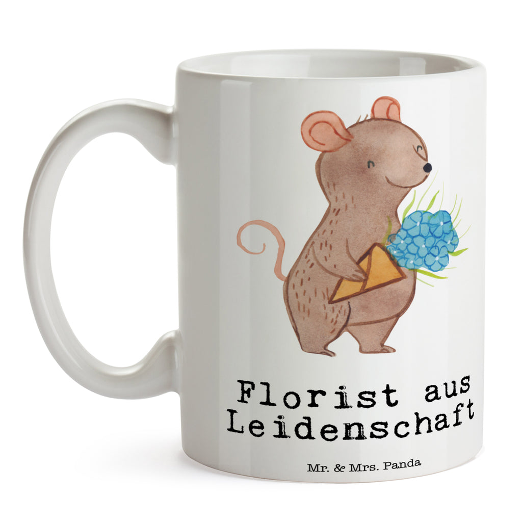 Tasse Florist aus Leidenschaft Blumenhändler, Florist, Blumenlanden, Ausbildung, Blumenprofi,  Becher, Kaffeetasse, Kaffeebecher, Tee, Frühstück, Büro  Beruf, Ausbildung, Jubiläum, Abschied, Rente, Kollege, Kollegin, Geschenk, Schenken, Arbeitskollege, Mitarbeiter, Firma, Danke, Dankeschön