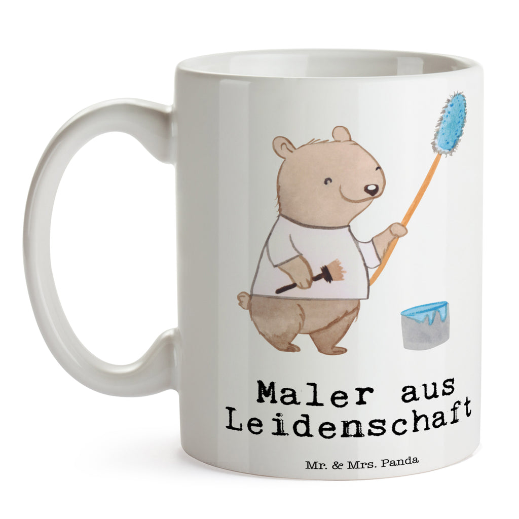 Tasse Maler aus Leidenschaft Maler, Malermeister, Gesellenprüfung, Meisterprüfung, Malerbetrieb,  Becher, Kaffeetasse, Kaffeebecher, Tee, Frühstück, Büro  Beruf, Ausbildung, Jubiläum, Abschied, Rente, Kollege, Kollegin, Geschenk, Schenken, Arbeitskollege, Mitarbeiter, Firma, Danke, Dankeschön