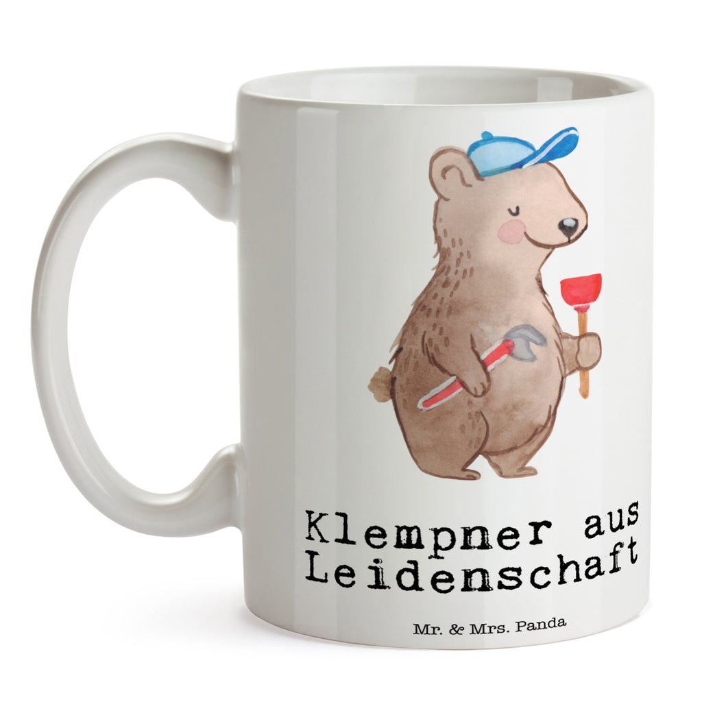 Tasse Klempner aus Leidenschaft Klempner, Handwerker, Installateur, Meister, Gesellenprüfung, Fachbetrieb, Bauklempner, Sanitärinstallationen Becher, Kaffeetasse, Kaffeebecher, Tee, Frühstück, Büro  Beruf, Ausbildung, Jubiläum, Abschied, Rente, Kollege, Kollegin, Geschenk, Schenken, Arbeitskollege, Mitarbeiter, Firma, Danke, Dankeschön