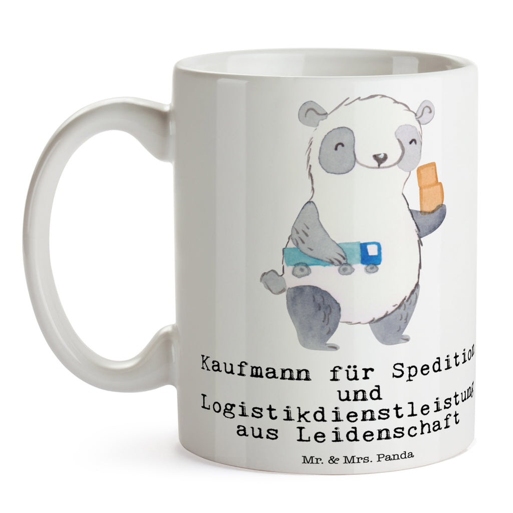 Tasse Kaufmann für Spedition und Logistikdienstleistung aus Leidenschaft Abschlussprüfung, Kaufmann für Spedition und Logistikdienstleistung, Ausbildungsgeschenk,  Logistiker, Speditionsmitarbeiter,  Becher, Kaffeetasse, Kaffeebecher, Tee, Frühstück, Büro  Beruf, Ausbildung, Jubiläum, Abschied, Rente, Kollege, Kollegin, Geschenk, Schenken, Arbeitskollege, Mitarbeiter, Firma, Danke, Dankeschön