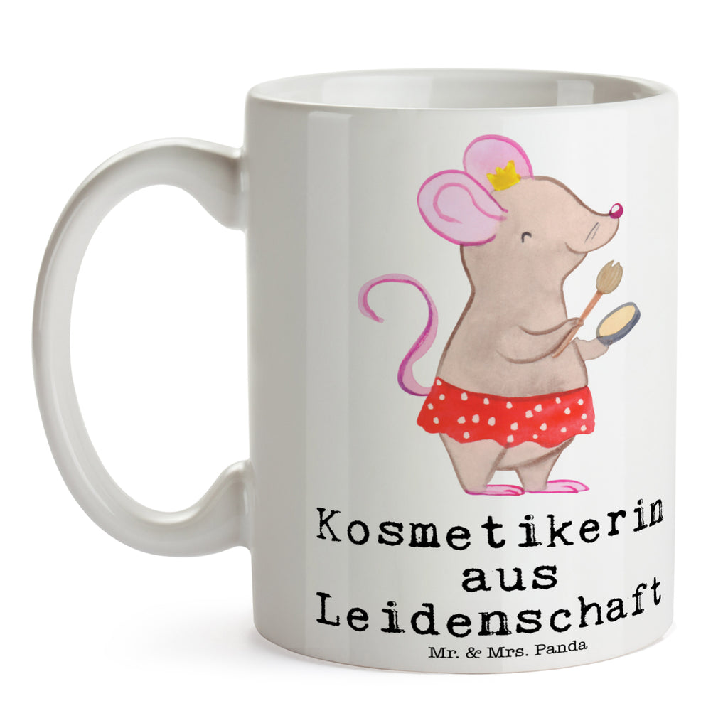 Tasse Kosmetikerin aus Leidenschaft Kosmetikerin, Make Up Artist , Maskenbildnerin, Visagistin, Ausbildung, Beauty Salon, Kosmetikstudio,  Eröffnung,  Becher, Kaffeetasse, Kaffeebecher, Tee, Frühstück, Büro  Beruf, Ausbildung, Jubiläum, Abschied, Rente, Kollege, Kollegin, Geschenk, Schenken, Arbeitskollege, Mitarbeiter, Firma, Danke, Dankeschön