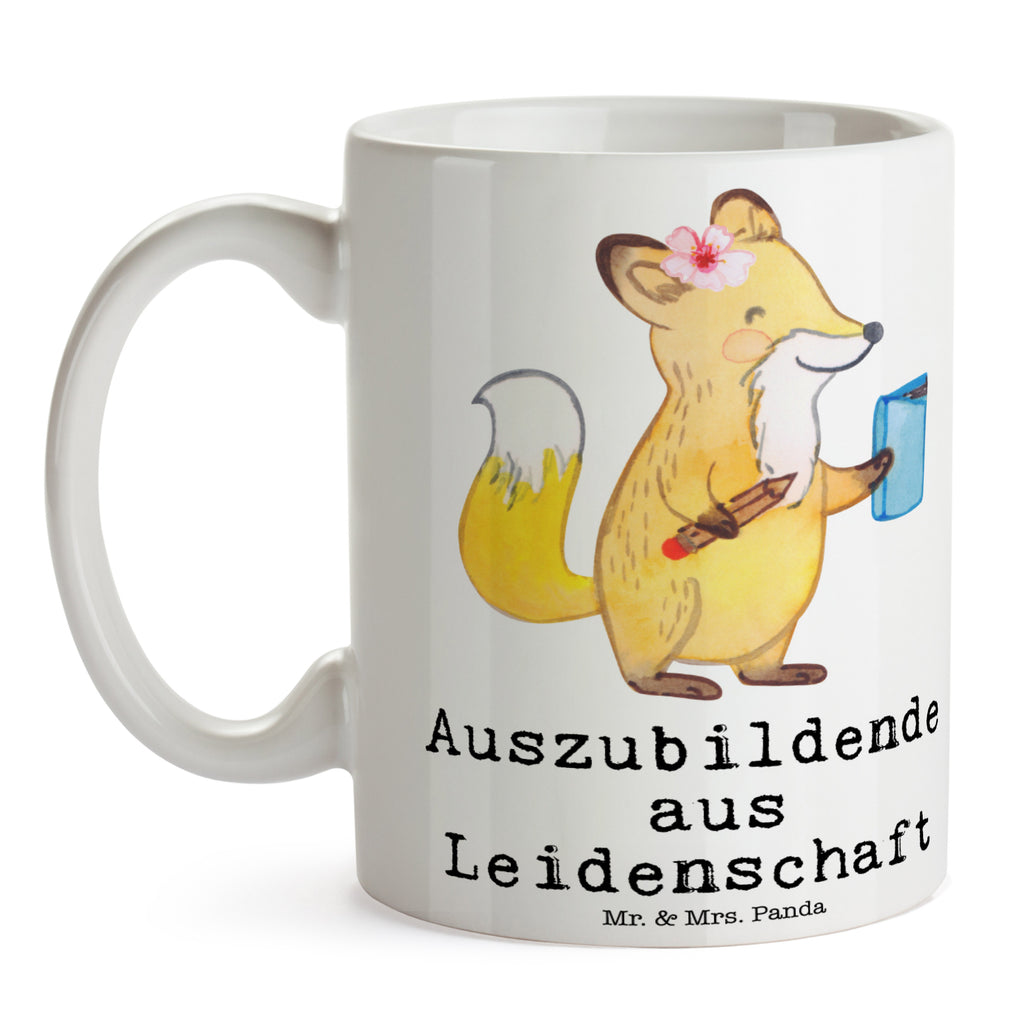 Tasse Auszubildende aus Leidenschaft Auszubildende, Azubine, Ausbildungsbeginn, Abschlussprüfung, Beginn der Ausbildung, Glücksbringer zur Ausbildung, Becher, Kaffeetasse, Kaffeebecher, Tee, Frühstück, Büro  Beruf, Ausbildung, Jubiläum, Abschied, Rente, Kollege, Kollegin, Geschenk, Schenken, Arbeitskollege, Mitarbeiter, Firma, Danke, Dankeschön