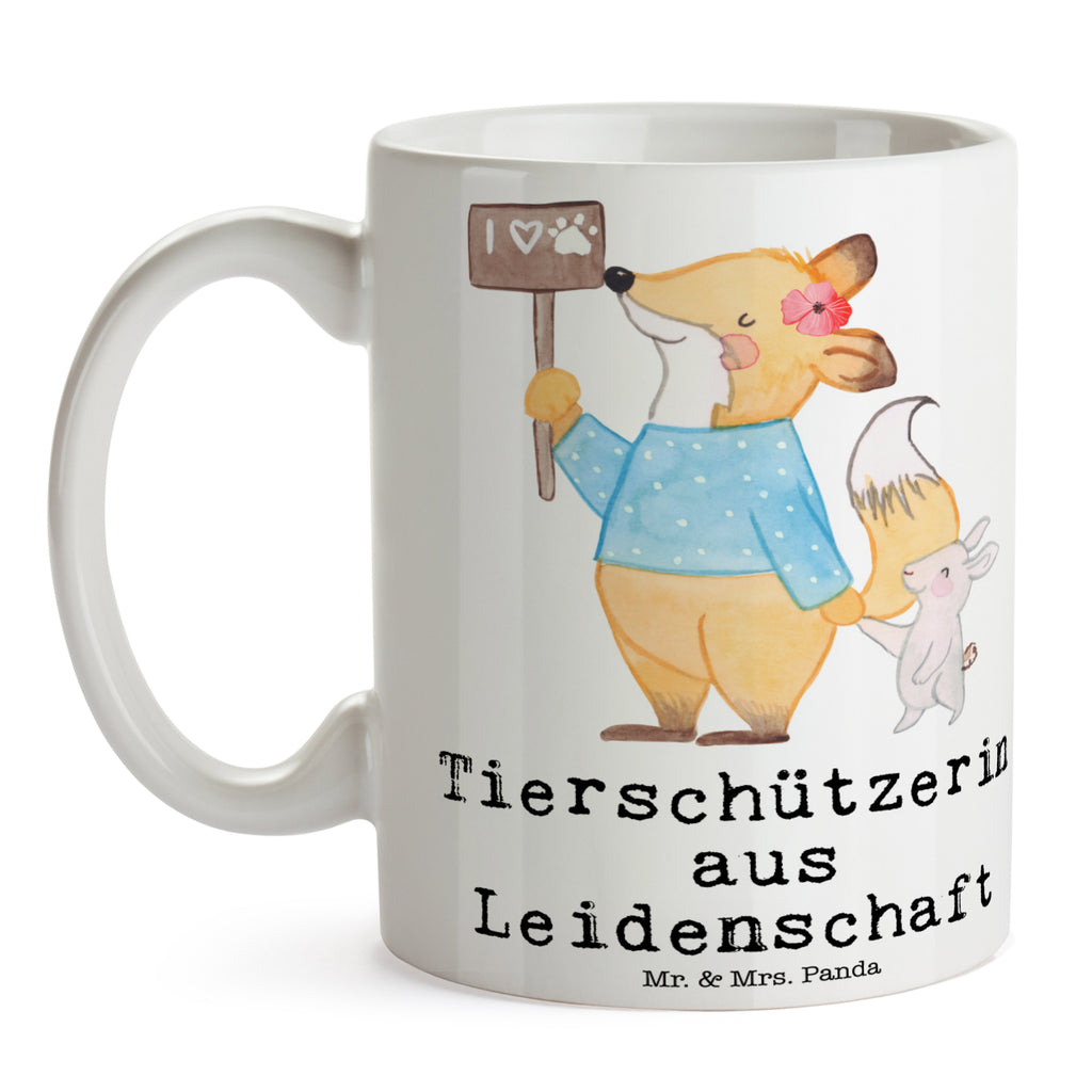 Tasse Tierschützerin aus Leidenschaft  Becher, Kaffeetasse, Kaffeebecher, Tee, Frühstück, Büro  Beruf, Ausbildung, Jubiläum, Abschied, Rente, Kollege, Kollegin, Geschenk, Schenken, Arbeitskollege, Mitarbeiter, Firma, Danke, Dankeschön