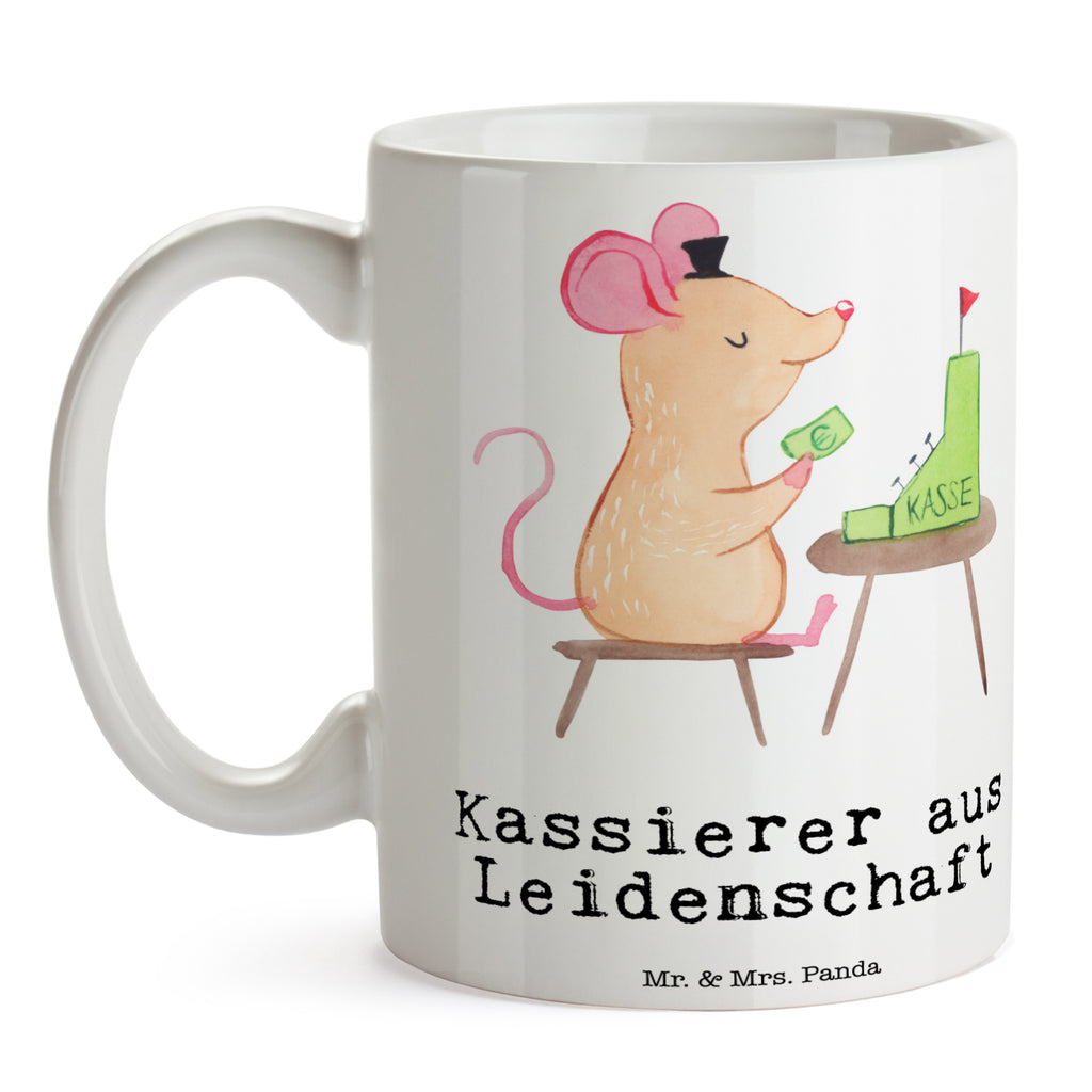 Tasse Kassierer aus Leidenschaft Kassierer, Kassenwart, Mitarbeiter Kasse, Becher, Kaffeetasse, Kaffeebecher, Tee, Frühstück, Büro  Beruf, Ausbildung, Jubiläum, Abschied, Rente, Kollege, Kollegin, Geschenk, Schenken, Arbeitskollege, Mitarbeiter, Firma, Danke, Dankeschön
