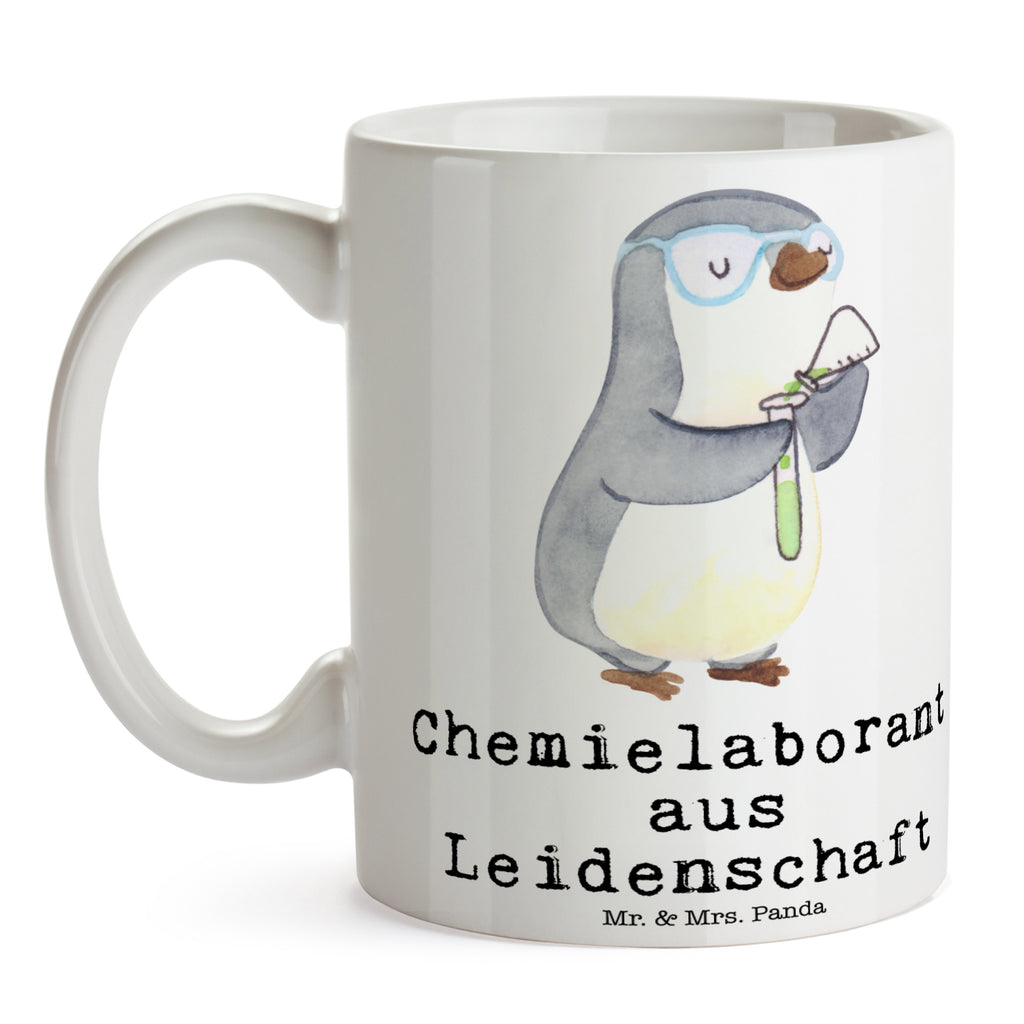 Tasse Chemielaborant aus Leidenschaft Chemiker, Chemielaborant, Naturwissenschaftler, Labor,  Studium, Forschung, Wissenschaftler,  Becher, Kaffeetasse, Kaffeebecher, Tee, Frühstück, Büro  Beruf, Ausbildung, Jubiläum, Abschied, Rente, Kollege, Kollegin, Geschenk, Schenken, Arbeitskollege, Mitarbeiter, Firma, Danke, Dankeschön