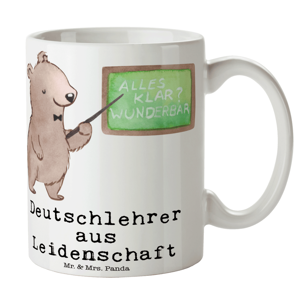Tasse Deutschlehrer aus Leidenschaft Deutschlehrer, Deutschunterricht, Schule, Grundschule,  Becher, Kaffeetasse, Kaffeebecher, Tee, Frühstück, Büro  Beruf, Ausbildung, Jubiläum, Abschied, Rente, Kollege, Kollegin, Geschenk, Schenken, Arbeitskollege, Mitarbeiter, Firma, Danke, Dankeschön