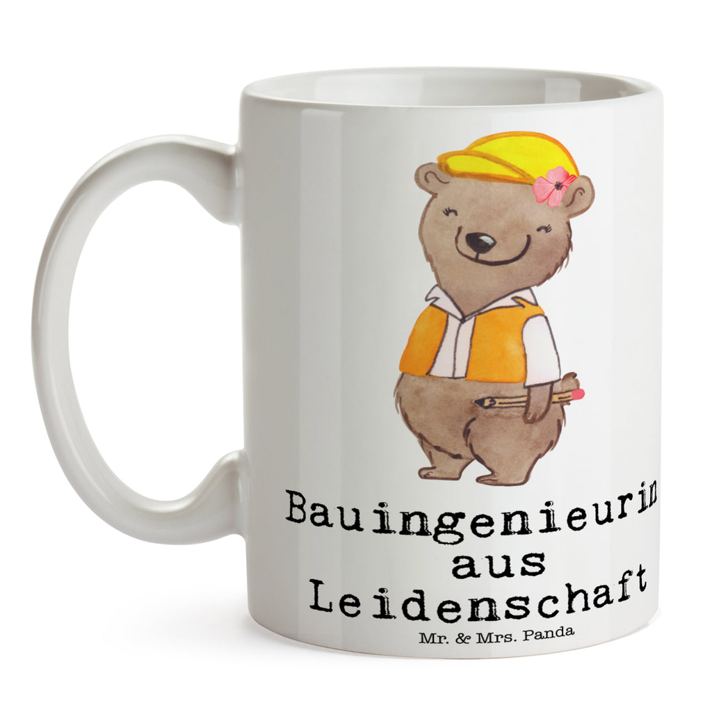 Tasse Bauingenieurin aus Leidenschaft Bauingenieurin, Statikerin,  Ingeniuerin , Baustelle, Studium Becher, Kaffeetasse, Kaffeebecher, Tee, Frühstück, Büro  Beruf, Ausbildung, Jubiläum, Abschied, Rente, Kollege, Kollegin, Geschenk, Schenken, Arbeitskollege, Mitarbeiter, Firma, Danke, Dankeschön
