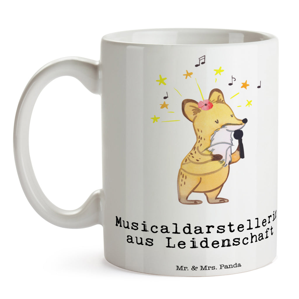 Tasse Musicaldarstellerin aus Leidenschaft  Becher, Kaffeetasse, Kaffeebecher, Tee, Frühstück, Büro  Beruf, Ausbildung, Jubiläum, Abschied, Rente, Kollege, Kollegin, Geschenk, Schenken, Arbeitskollege, Mitarbeiter, Firma, Danke, Dankeschön