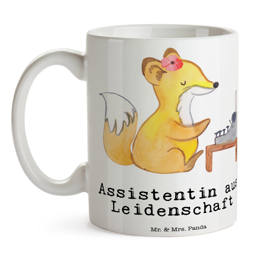 Tasse Assistentin aus Leidenschaft  Becher, Kaffeetasse, Kaffeebecher, Tee, Frühstück, Büro  Beruf, Ausbildung, Jubiläum, Abschied, Rente, Kollege, Kollegin, Geschenk, Schenken, Arbeitskollege, Mitarbeiter, Firma, Danke, Dankeschön