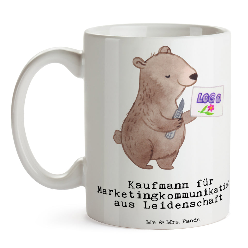 Tasse Kaufmann für Marketingkommunikation aus Leidenschaft  Becher, Kaffeetasse, Kaffeebecher, Tee, Frühstück, Büro  Beruf, Ausbildung, Jubiläum, Abschied, Rente, Kollege, Kollegin, Geschenk, Schenken, Arbeitskollege, Mitarbeiter, Firma, Danke, Dankeschön