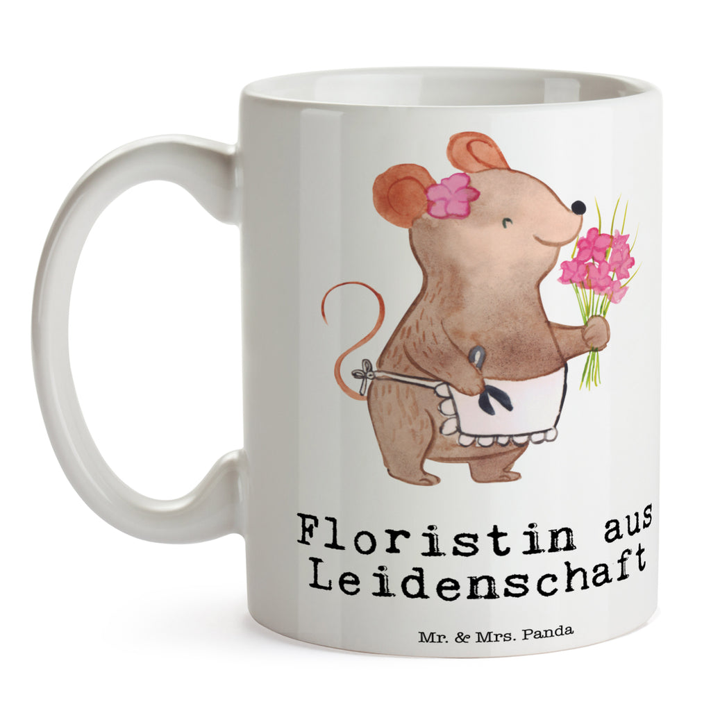 Tasse Floristin aus Leidenschaft Blumenhändlerin, Floristin, Blumenlanden, Ausbildung, Blumenprofi, Becher, Kaffeetasse, Kaffeebecher, Tee, Frühstück, Büro  Beruf, Ausbildung, Jubiläum, Abschied, Rente, Kollege, Kollegin, Geschenk, Schenken, Arbeitskollege, Mitarbeiter, Firma, Danke, Dankeschön