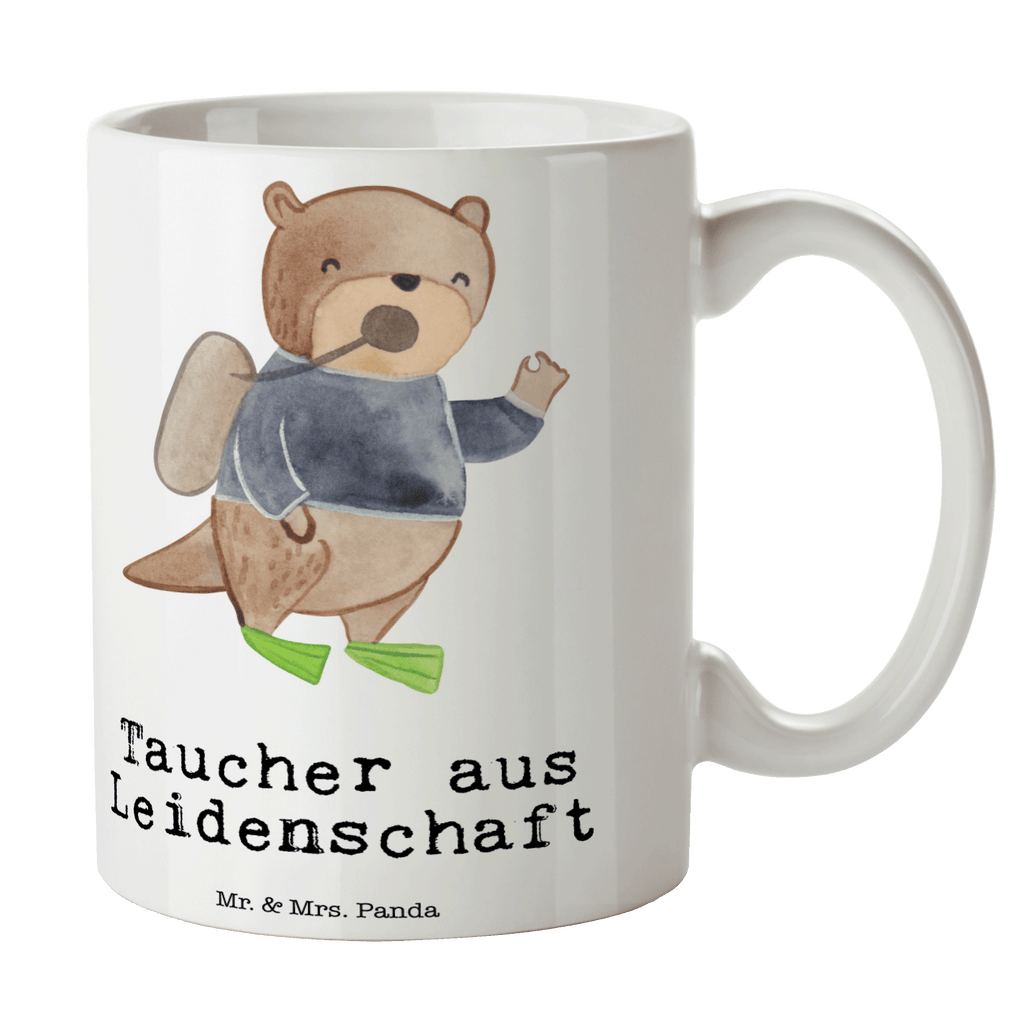 Tasse Taucher aus Leidenschaft  Becher, Kaffeetasse, Kaffeebecher, Tee, Frühstück, Büro  Beruf, Ausbildung, Jubiläum, Abschied, Rente, Kollege, Kollegin, Geschenk, Schenken, Arbeitskollege, Mitarbeiter, Firma, Danke, Dankeschön