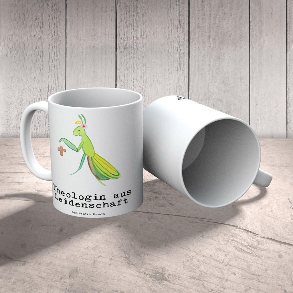 Tasse Theologin aus Leidenschaft  Becher, Kaffeetasse, Kaffeebecher, Tee, Frühstück, Büro  Beruf, Ausbildung, Jubiläum, Abschied, Rente, Kollege, Kollegin, Geschenk, Schenken, Arbeitskollege, Mitarbeiter, Firma, Danke, Dankeschön