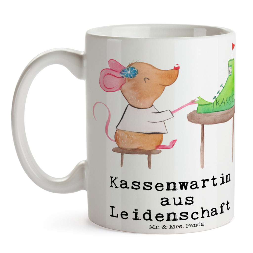 Tasse Kassenwartin aus Leidenschaft Kassenwartin, Schatzmeisterin, Verein,  Becher, Kaffeetasse, Kaffeebecher, Tee, Frühstück, Büro  Beruf, Ausbildung, Jubiläum, Abschied, Rente, Kollege, Kollegin, Geschenk, Schenken, Arbeitskollege, Mitarbeiter, Firma, Danke, Dankeschön
