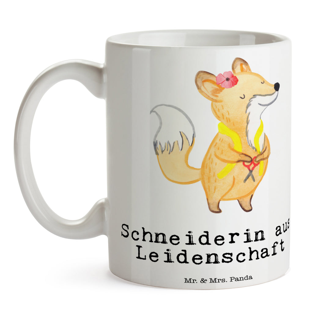Tasse Schneiderin aus Leidenschaft  Becher, Kaffeetasse, Kaffeebecher, Tee, Frühstück, Büro  Beruf, Ausbildung, Jubiläum, Abschied, Rente, Kollege, Kollegin, Geschenk, Schenken, Arbeitskollege, Mitarbeiter, Firma, Danke, Dankeschön