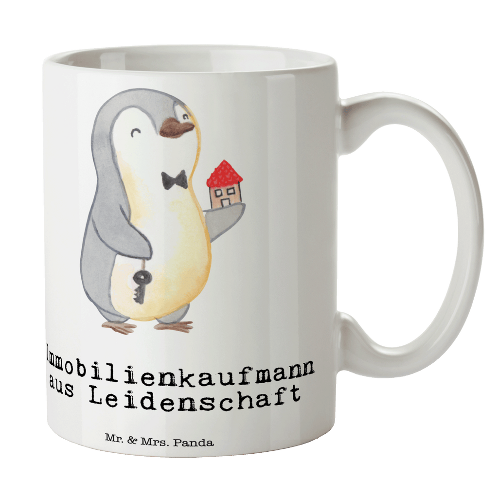 Tasse Immobilienkaufmann aus Leidenschaft Immobilienmakler, Immobilienhändler, Immobilienkaufmann, Immobilienbüro, Ausbildung, Becher, Kaffeetasse, Kaffeebecher, Tee, Frühstück, Büro  Beruf, Ausbildung, Jubiläum, Abschied, Rente, Kollege, Kollegin, Geschenk, Schenken, Arbeitskollege, Mitarbeiter, Firma, Danke, Dankeschön