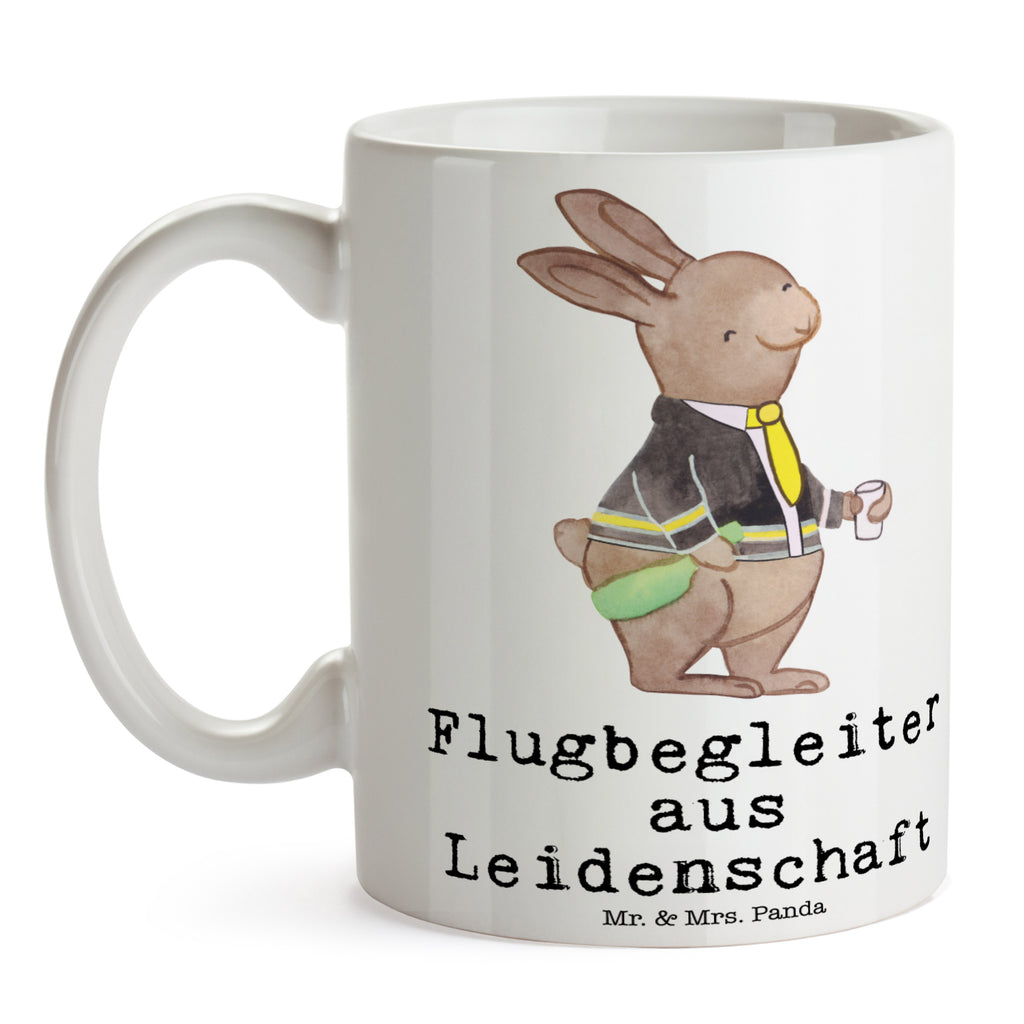 Tasse Flugbegleiter aus Leidenschaft Flugbegleiter, Steward, Flugsteward, 
Flight-Attendant Becher, Kaffeetasse, Kaffeebecher, Tee, Frühstück, Büro  Beruf, Ausbildung, Jubiläum, Abschied, Rente, Kollege, Kollegin, Geschenk, Schenken, Arbeitskollege, Mitarbeiter, Firma, Danke, Dankeschön