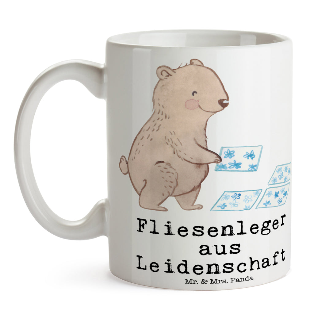 Tasse Fliesenleger aus Leidenschaft Fliesenleger, Gesellenprüfung, Fliesenlegermeister, Fliesenlegerbetrieb, Fliesenfachhandel, Handwerk,  Becher, Kaffeetasse, Kaffeebecher, Tee, Frühstück, Büro  Beruf, Ausbildung, Jubiläum, Abschied, Rente, Kollege, Kollegin, Geschenk, Schenken, Arbeitskollege, Mitarbeiter, Firma, Danke, Dankeschön