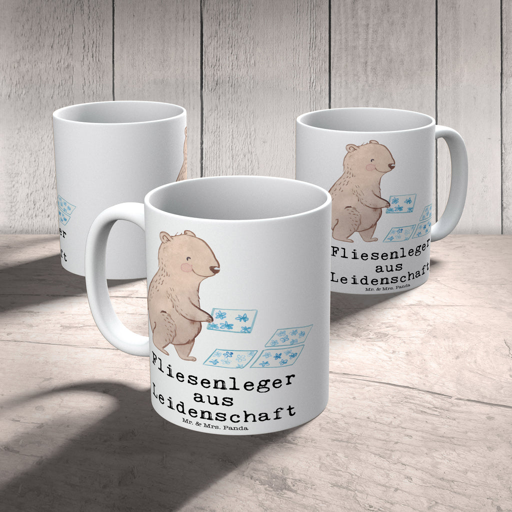 Tasse Fliesenleger aus Leidenschaft Fliesenleger, Gesellenprüfung, Fliesenlegermeister, Fliesenlegerbetrieb, Fliesenfachhandel, Handwerk,  Becher, Kaffeetasse, Kaffeebecher, Tee, Frühstück, Büro  Beruf, Ausbildung, Jubiläum, Abschied, Rente, Kollege, Kollegin, Geschenk, Schenken, Arbeitskollege, Mitarbeiter, Firma, Danke, Dankeschön