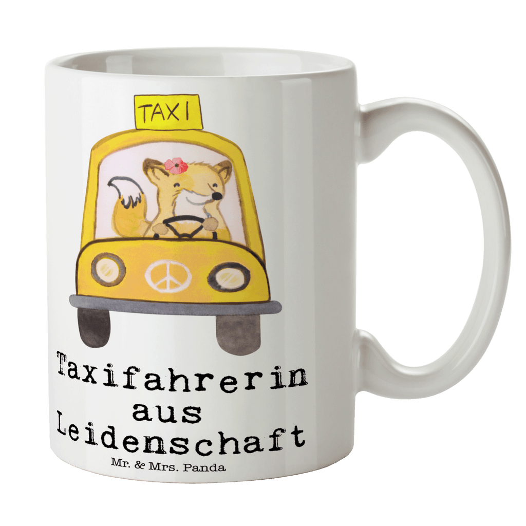 Tasse Taxifahrerin aus Leidenschaft  Becher, Kaffeetasse, Kaffeebecher, Tee, Frühstück, Büro  Beruf, Ausbildung, Jubiläum, Abschied, Rente, Kollege, Kollegin, Geschenk, Schenken, Arbeitskollege, Mitarbeiter, Firma, Danke, Dankeschön