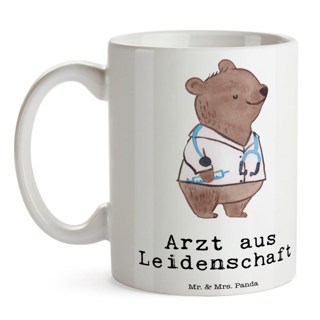 Tasse Arzt aus Leidenschaft Arzt, Hausarzt, Mediziner, Doktor, Medizinstudium, Doktortitel, Arztpraxis,  Becher, Kaffeetasse, Kaffeebecher, Tee, Frühstück, Büro  Beruf, Ausbildung, Jubiläum, Abschied, Rente, Kollege, Kollegin, Geschenk, Schenken, Arbeitskollege, Mitarbeiter, Firma, Danke, Dankeschön