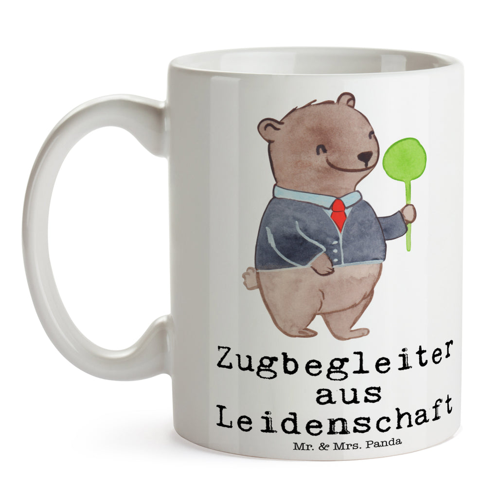 Tasse Zugbegleiter aus Leidenschaft  Becher, Kaffeetasse, Kaffeebecher, Tee, Frühstück, Büro  Beruf, Ausbildung, Jubiläum, Abschied, Rente, Kollege, Kollegin, Geschenk, Schenken, Arbeitskollege, Mitarbeiter, Firma, Danke, Dankeschön