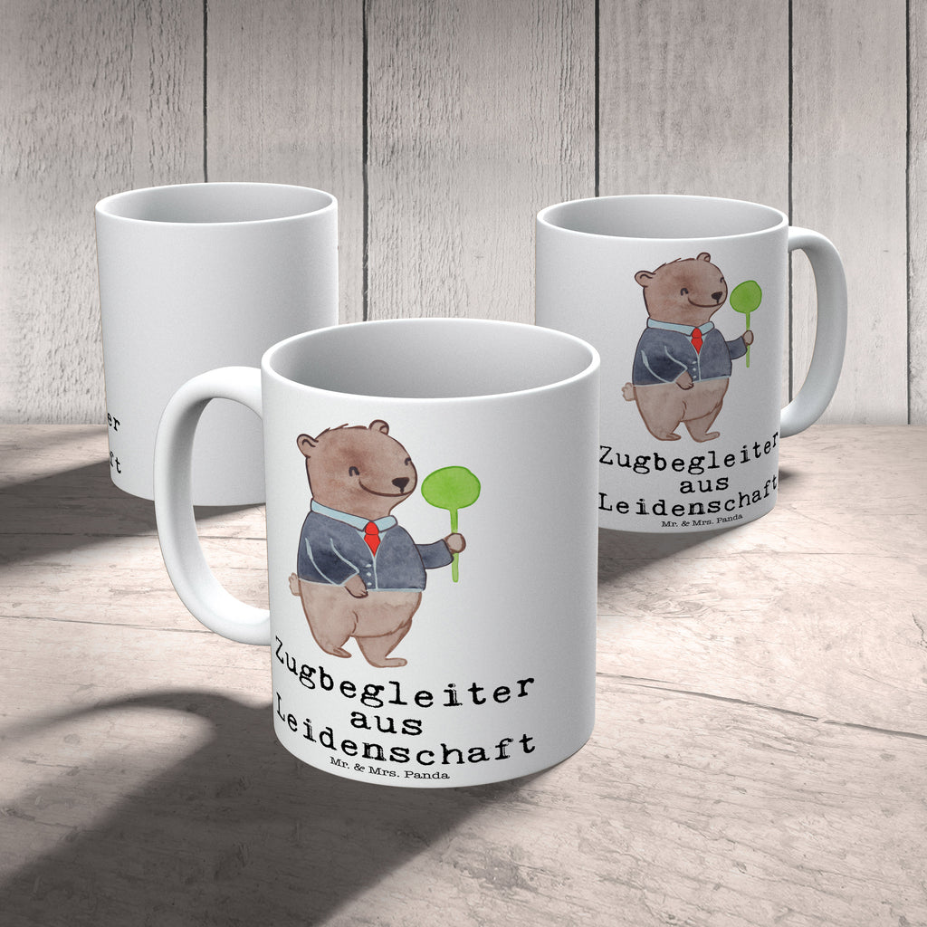 Tasse Zugbegleiter aus Leidenschaft  Becher, Kaffeetasse, Kaffeebecher, Tee, Frühstück, Büro  Beruf, Ausbildung, Jubiläum, Abschied, Rente, Kollege, Kollegin, Geschenk, Schenken, Arbeitskollege, Mitarbeiter, Firma, Danke, Dankeschön