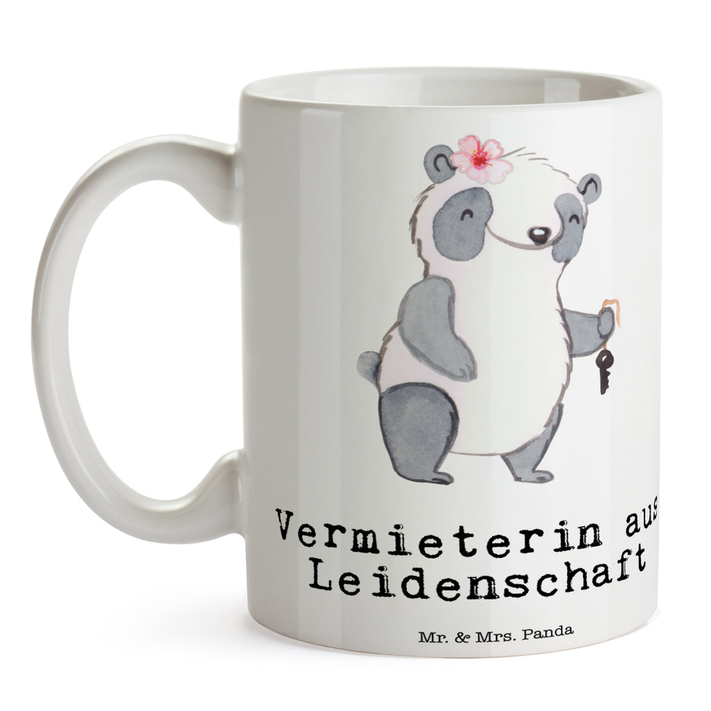Tasse Vermieterin aus Leidenschaft  Becher, Kaffeetasse, Kaffeebecher, Tee, Frühstück, Büro  Beruf, Ausbildung, Jubiläum, Abschied, Rente, Kollege, Kollegin, Geschenk, Schenken, Arbeitskollege, Mitarbeiter, Firma, Danke, Dankeschön