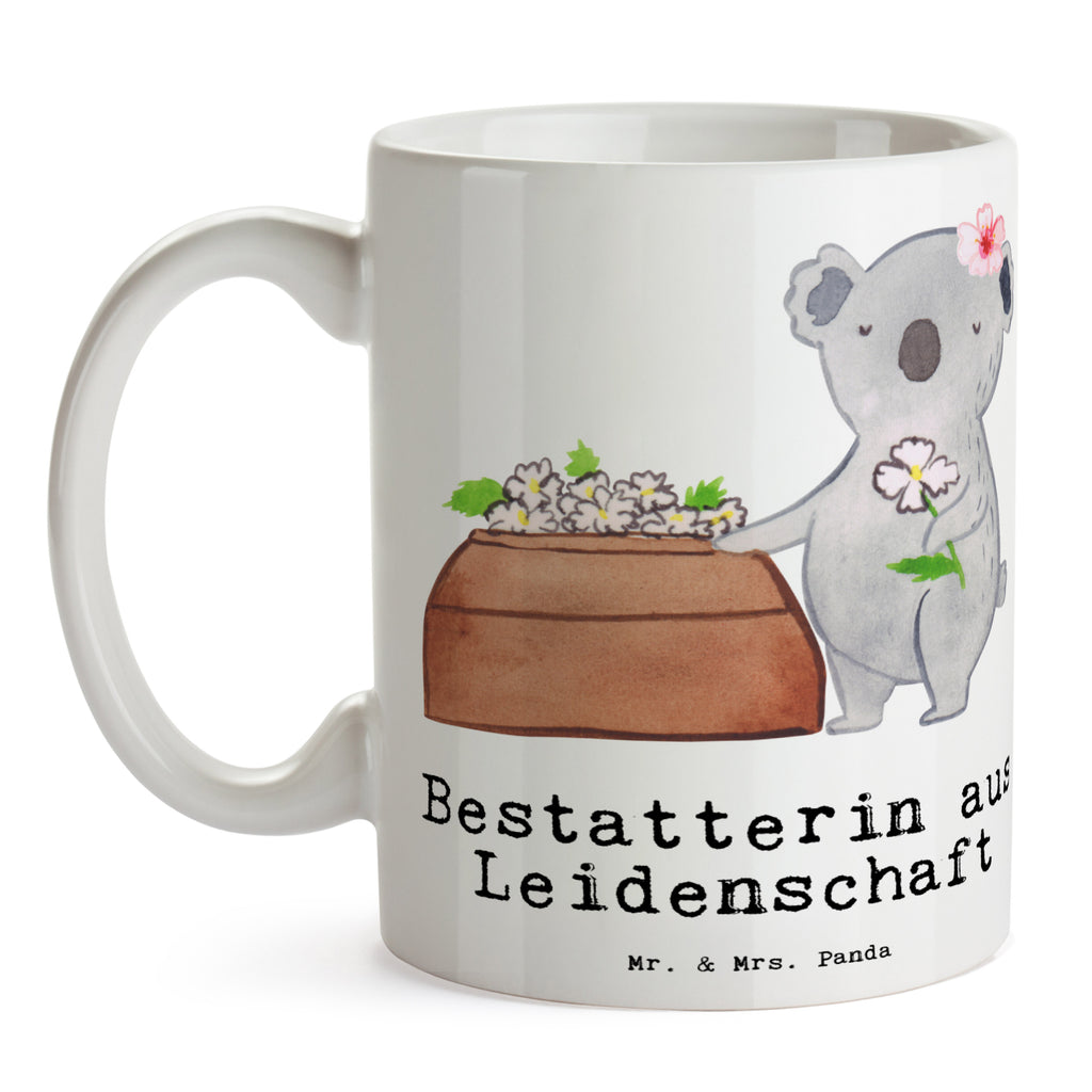 Tasse Bestatterin aus Leidenschaft  Becher, Kaffeetasse, Kaffeebecher, Tee, Frühstück, Büro  Beruf, Ausbildung, Jubiläum, Abschied, Rente, Kollege, Kollegin, Geschenk, Schenken, Arbeitskollege, Mitarbeiter, Firma, Danke, Dankeschön
