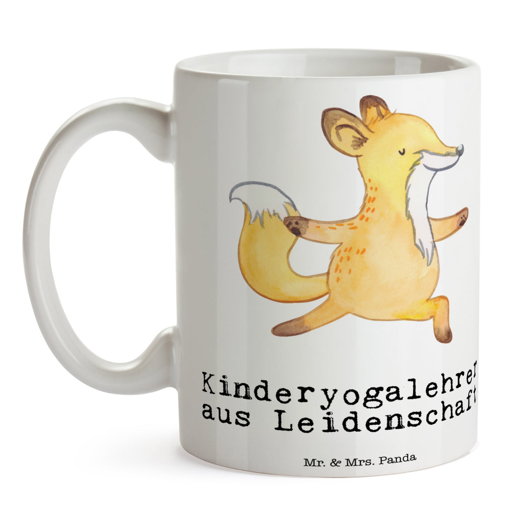 Tasse Kinderyogalehrer aus Leidenschaft  Becher, Kaffeetasse, Kaffeebecher, Tee, Frühstück, Büro  Beruf, Ausbildung, Jubiläum, Abschied, Rente, Kollege, Kollegin, Geschenk, Schenken, Arbeitskollege, Mitarbeiter, Firma, Danke, Dankeschön