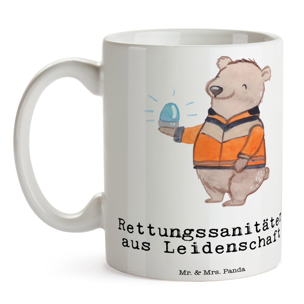 Tasse Rettungssanitäter aus Leidenschaft  Becher, Kaffeetasse, Kaffeebecher, Tee, Frühstück, Büro  Beruf, Ausbildung, Jubiläum, Abschied, Rente, Kollege, Kollegin, Geschenk, Schenken, Arbeitskollege, Mitarbeiter, Firma, Danke, Dankeschön