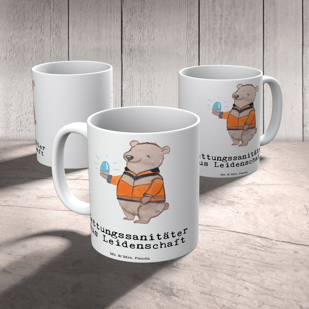 Tasse Rettungssanitäter aus Leidenschaft  Becher, Kaffeetasse, Kaffeebecher, Tee, Frühstück, Büro  Beruf, Ausbildung, Jubiläum, Abschied, Rente, Kollege, Kollegin, Geschenk, Schenken, Arbeitskollege, Mitarbeiter, Firma, Danke, Dankeschön