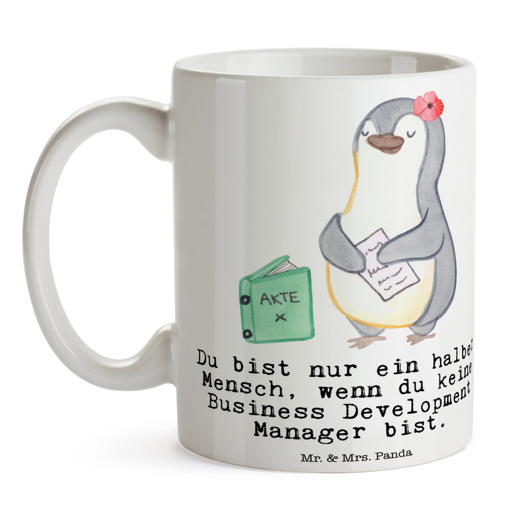 Tasse Business Development Manager mit Herz  Becher, Kaffeetasse, Kaffeebecher, Tee, Frühstück, Büro  Beruf, Ausbildung, Jubiläum, Abschied, Rente, Kollege, Kollegin, Geschenk, Schenken, Arbeitskollege, Mitarbeiter, Firma, Danke, Dankeschön