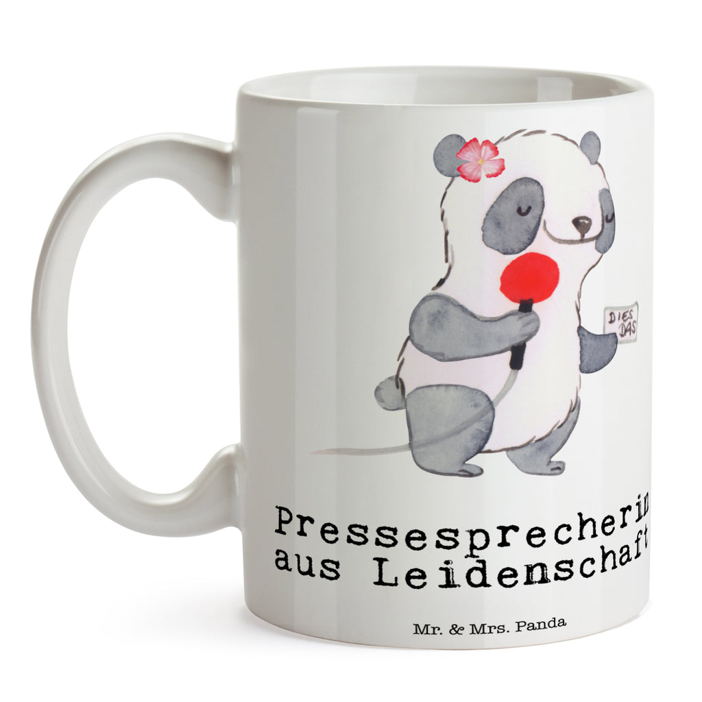 Tasse Pressesprecherin aus Leidenschaft  Becher, Kaffeetasse, Kaffeebecher, Tee, Frühstück, Büro  Beruf, Ausbildung, Jubiläum, Abschied, Rente, Kollege, Kollegin, Geschenk, Schenken, Arbeitskollege, Mitarbeiter, Firma, Danke, Dankeschön