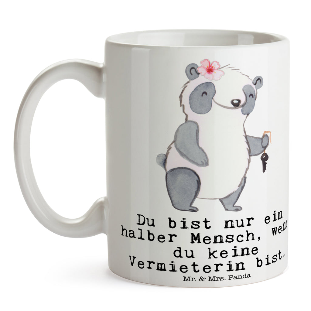 Tasse Vermieterin mit Herz  Becher, Kaffeetasse, Kaffeebecher, Tee, Frühstück, Büro  Beruf, Ausbildung, Jubiläum, Abschied, Rente, Kollege, Kollegin, Geschenk, Schenken, Arbeitskollege, Mitarbeiter, Firma, Danke, Dankeschön