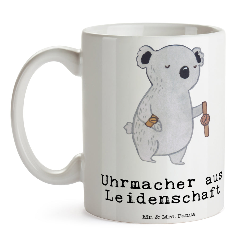 Tasse Uhrmacher aus Leidenschaft  Becher, Kaffeetasse, Kaffeebecher, Tee, Frühstück, Büro  Beruf, Ausbildung, Jubiläum, Abschied, Rente, Kollege, Kollegin, Geschenk, Schenken, Arbeitskollege, Mitarbeiter, Firma, Danke, Dankeschön