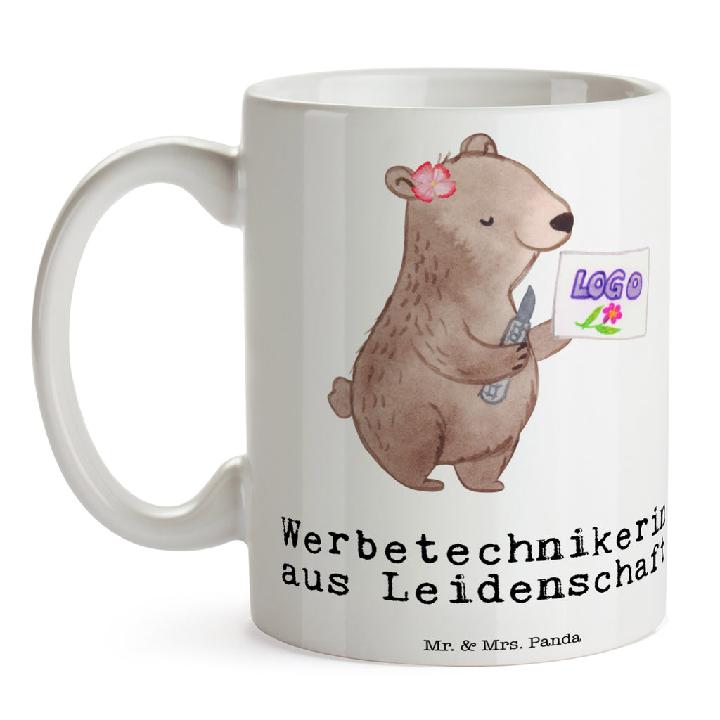 Tasse Werbetechnikerin aus Leidenschaft  Becher, Kaffeetasse, Kaffeebecher, Tee, Frühstück, Büro  Beruf, Ausbildung, Jubiläum, Abschied, Rente, Kollege, Kollegin, Geschenk, Schenken, Arbeitskollege, Mitarbeiter, Firma, Danke, Dankeschön