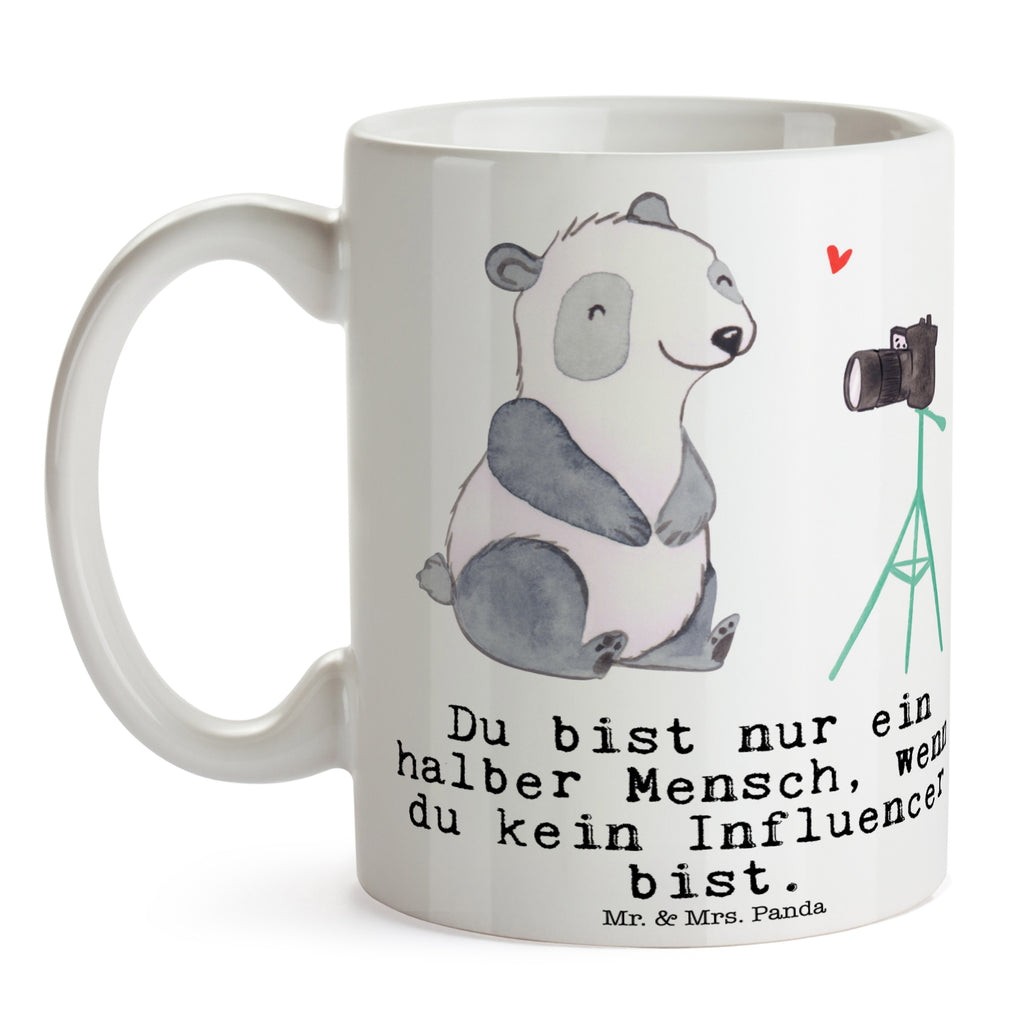 Tasse Influencer mit Herz  Becher, Kaffeetasse, Kaffeebecher, Tee, Frühstück, Büro  Beruf, Ausbildung, Jubiläum, Abschied, Rente, Kollege, Kollegin, Geschenk, Schenken, Arbeitskollege, Mitarbeiter, Firma, Danke, Dankeschön