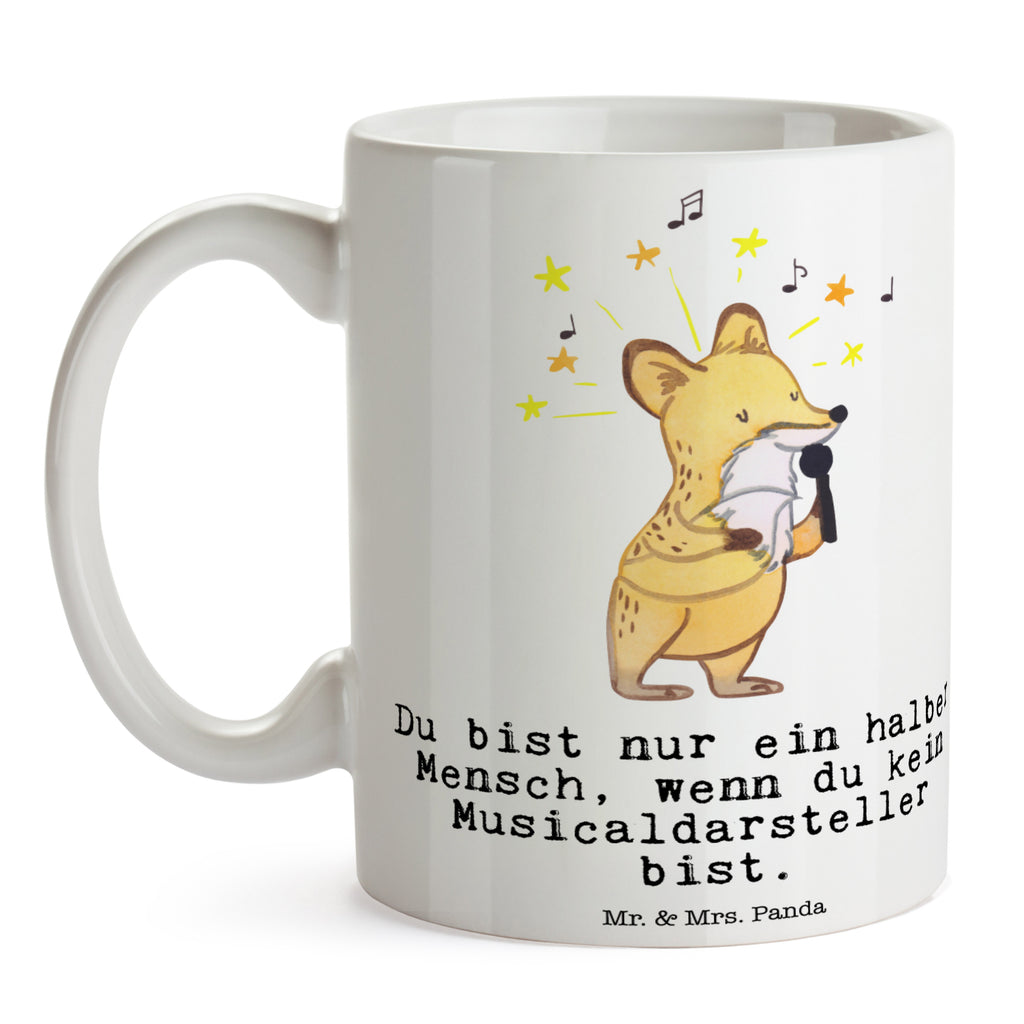 Tasse Musicaldarsteller mit Herz  Becher, Kaffeetasse, Kaffeebecher, Tee, Frühstück, Büro  Beruf, Ausbildung, Jubiläum, Abschied, Rente, Kollege, Kollegin, Geschenk, Schenken, Arbeitskollege, Mitarbeiter, Firma, Danke, Dankeschön