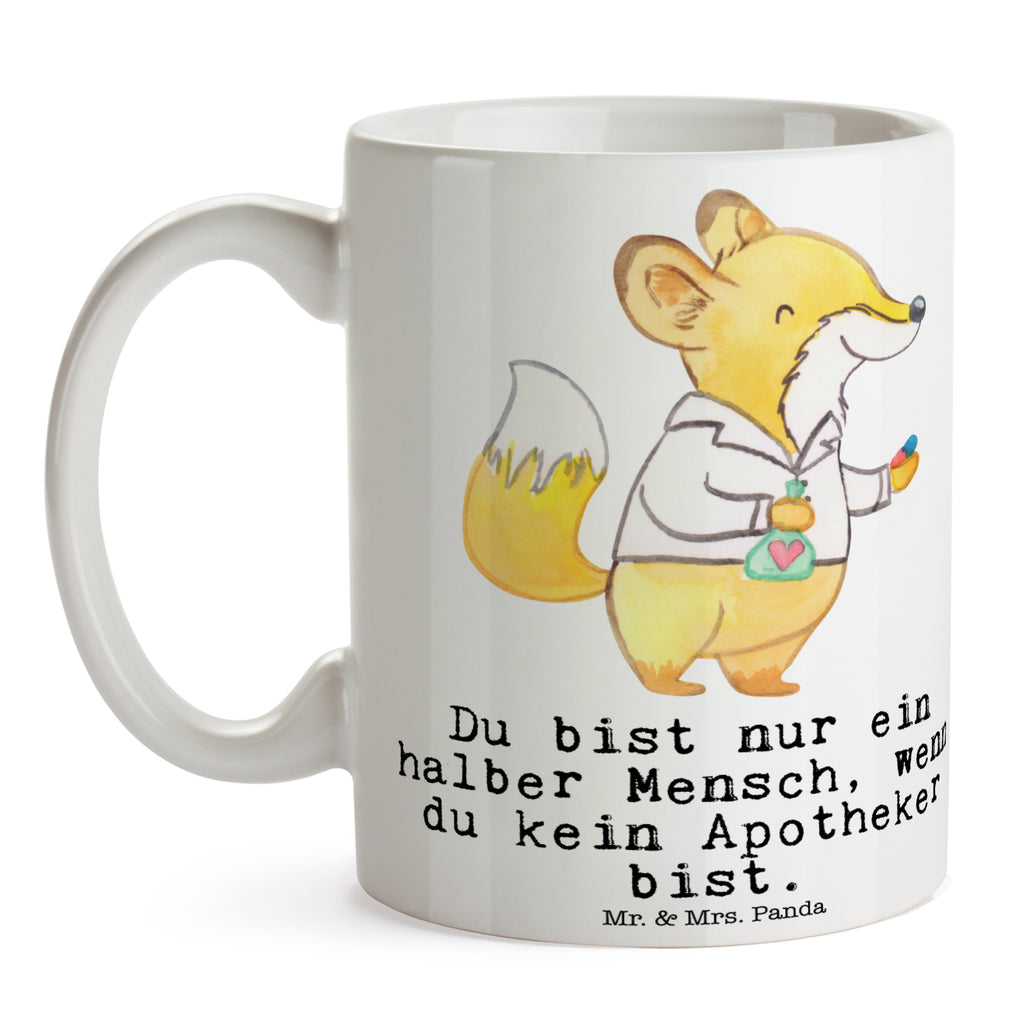 Tasse Apotheker mit Herz Apotheker, Pharmazie, Staatsexamen, Approbation, Eröffnung Apotheke Becher, Kaffeetasse, Kaffeebecher, Tee, Frühstück, Büro  Beruf, Ausbildung, Jubiläum, Abschied, Rente, Kollege, Kollegin, Geschenk, Schenken, Arbeitskollege, Mitarbeiter, Firma, Danke, Dankeschön